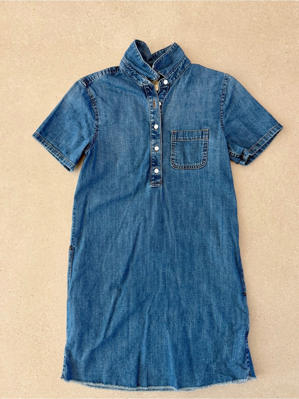 GAP Denim Short-Sleeve Shift Dress